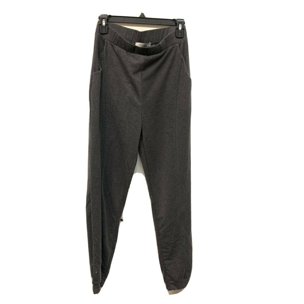 White Willow Womens Gray Solid Pull On Jogger Pan… - image 1